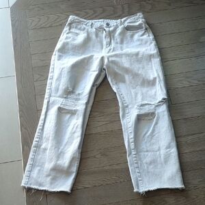 SHEIN Light Gray Distressed Jeans - Size L Great Condition